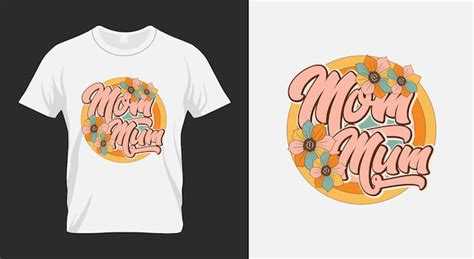 Mama Mama Retro Png Sublimation Design Premium Vektor