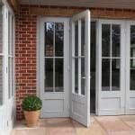 GBS98 A Triple Glazed Aluminium Clad Timber Inward Opening Double Doors