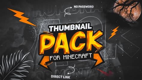 Free Minecraft Thumbnail Gfx Pack By Officialmrgraphics Youtube