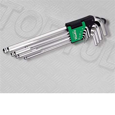 Toptul Piece Extra Long Ball End Hex Key Set Vantage Tools