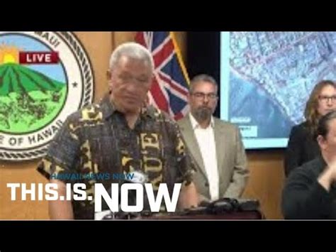 Maui Mayor Discuss Efforts To Account For Hundreds Still Missing After