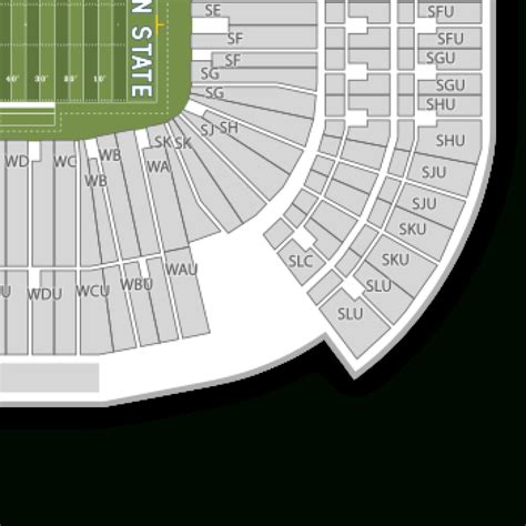 Penn State Football Stadium Seating Map With Rows - Printable Map