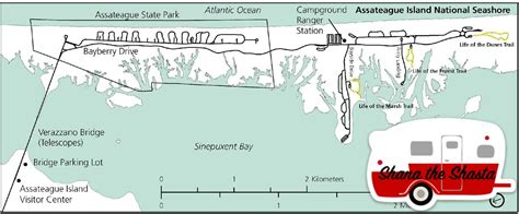 Assateague Island Maryland Trail Map Shana The Shasta