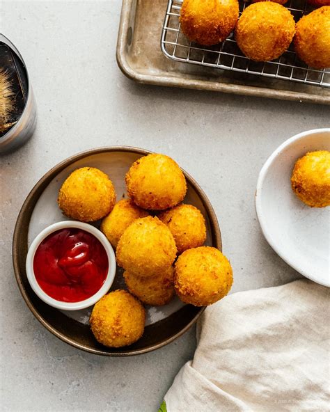 How To Make Cheesy Potato Balls I Am A Food Blog Recipe Stuffed