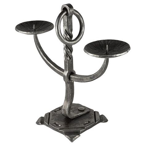 Hand Forged Candle Holder Out Of Wrought Iron Blacksmith Made