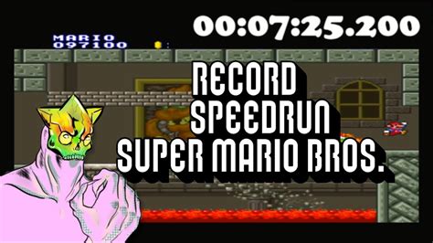 Record Speedrun Super Mario Bros Youtube