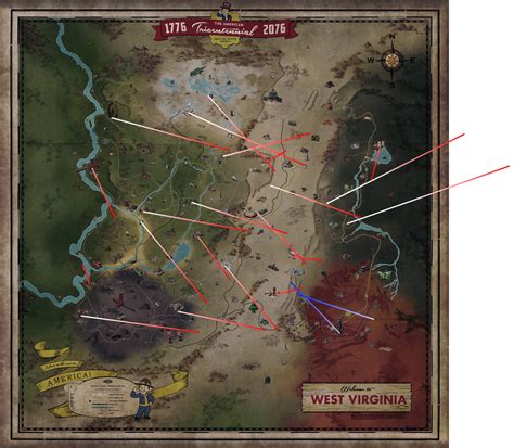 West Virginia Map Vs Fallout Map Rfo76