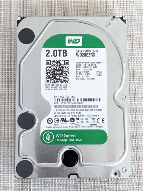 Yahoo オークション WD Green 3 5インチ 内蔵HDD 2TB WD20EZRX