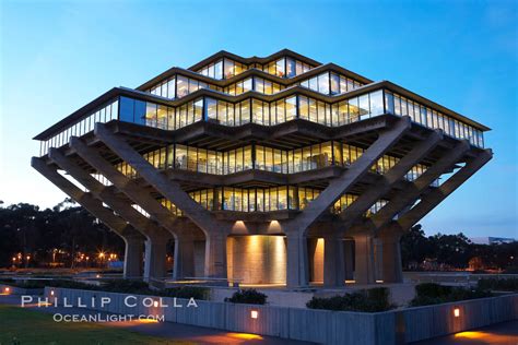 Ucsd Library At Sunset Photo Stock Photo Of Ucsd Library At Sunset