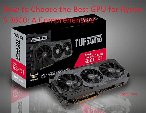 How to Choose the Best GPU for Ryzen 5 3600: A Comprehensive Guide ...