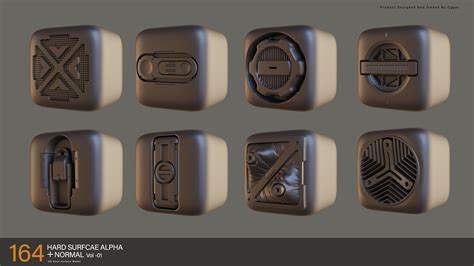 Artstation Hard Surface Alphas Vol1 Brushes