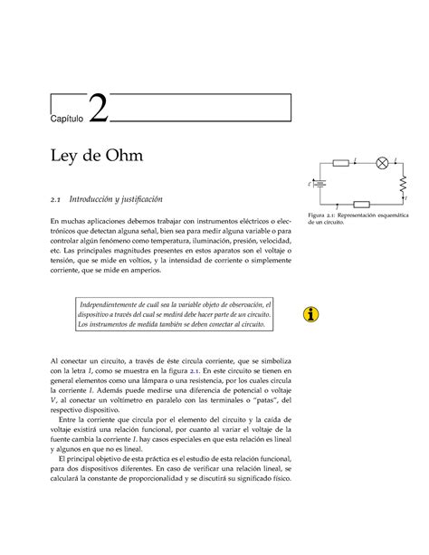 Guia Ley Ohm Guía Pre Parcial Física Electricidad Y Magnetismo