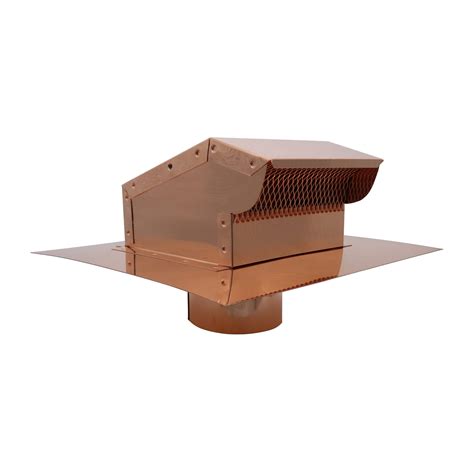 Rdp Copper Rooftop Exhaust Vent Cap W Damper Bottom Extension