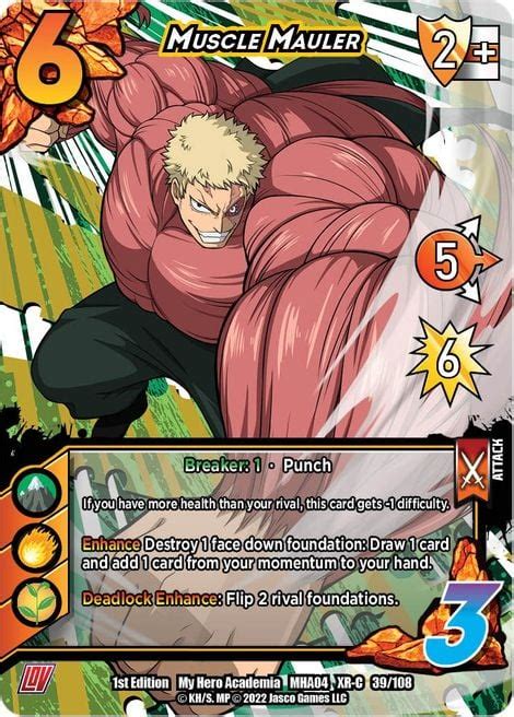 Muscle Mauler League Of Villains My Hero Academia Cardtrader