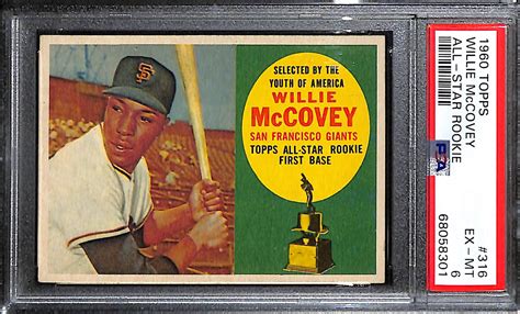 Lot Detail Topps Willie Mccovey All Star Rookie Graded Psa