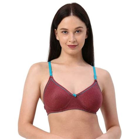 Buy Planet Inner Women Maroon Non Padded Polycotton T Shirt Bra 30b