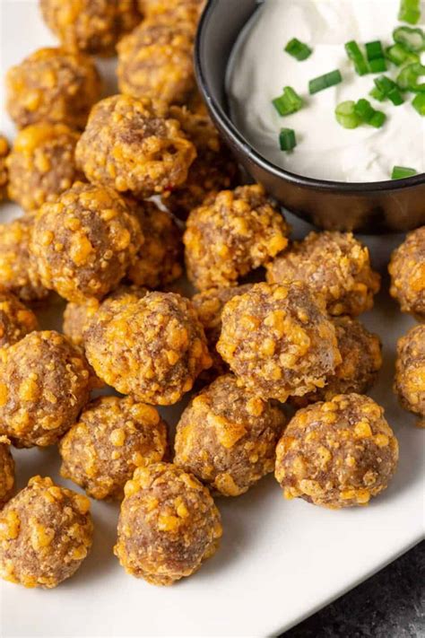 Keto Sausage Balls With Almond Flour Butter Baggage