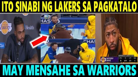 Breaking Ito Sinabi Ng Lakers Players Matapos Matalo Sa Gsw Davis D