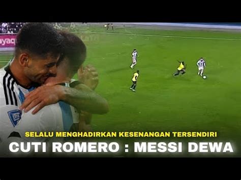 Cuti Romero Tak Kuat Tahan Haru Melihat Bagaimana Messi Selalu Buat