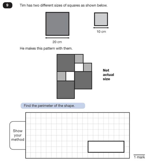 Ks2 Sats Maths Area And Perimeter Past Paper Questions Piacademy