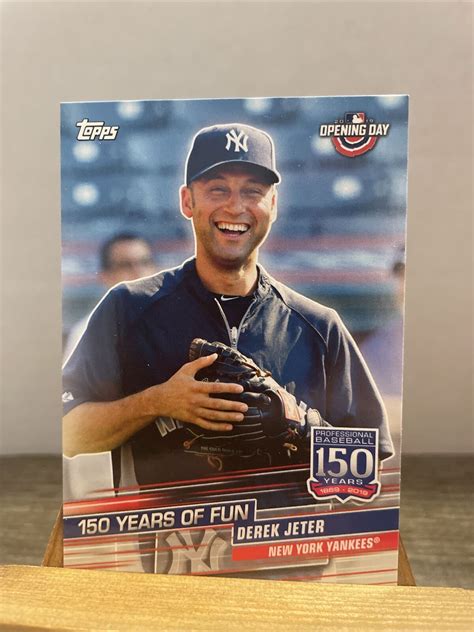 Derek Jeter 2019 Topps Opening Day 150 Years Of Fun Yof 22 Ebay