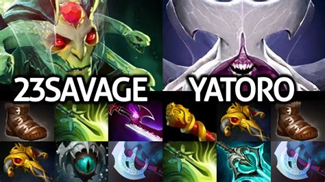 YATORO Faceless Void VS 23SAVAGE Medusa Top Pro Carry Battle Dota 2