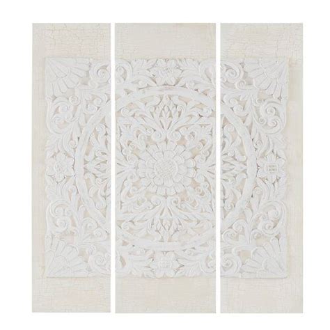 3 Piece Carved Ornate Wall Décor Set In 2021 Canvas Wall Art Set