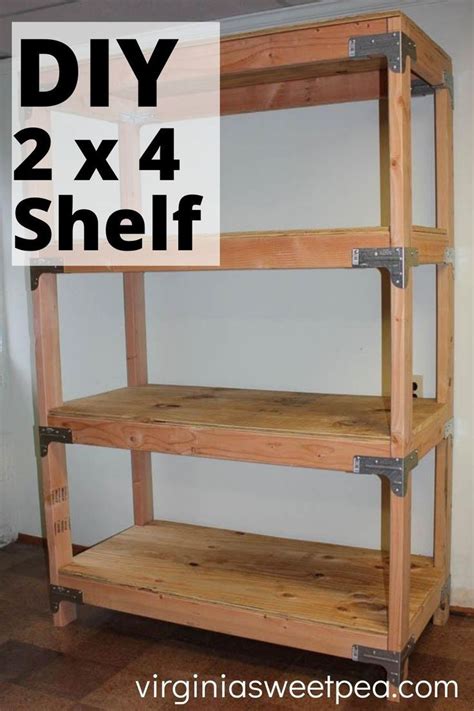 Diy 2x4 Shelving Unit Diy Wood Shelves Diy Home Accessories Wood Storage Shelves