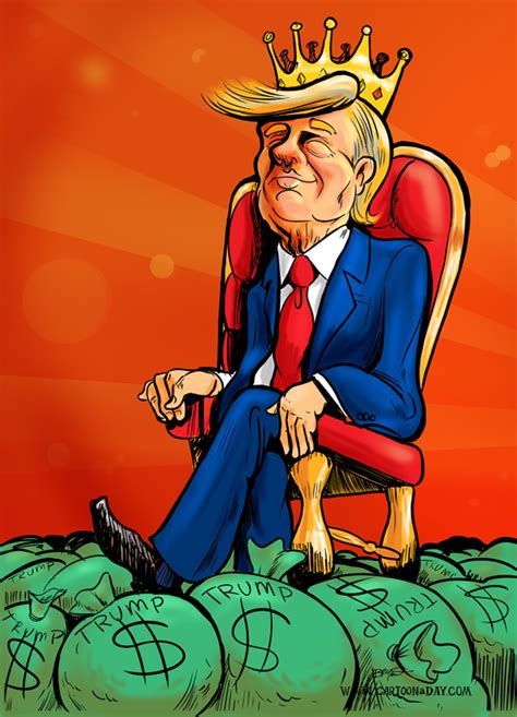 King Donald Trump Cartoon Cartoon