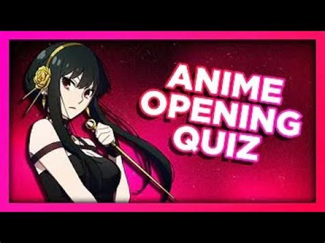 Anime Opening Quiz Openings Very Easy Hard Youtube