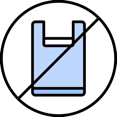 No Plastic Bags Vector Icon 21064366 Vector Art At Vecteezy