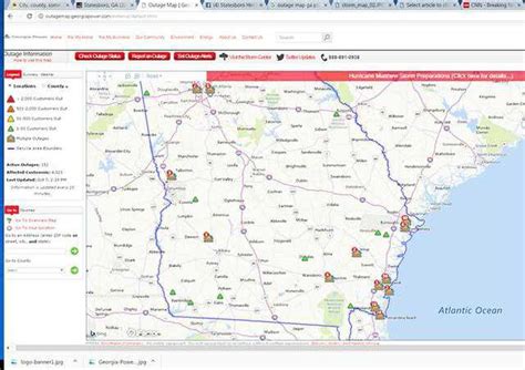 Georgia Power Outage map - Statesboro Herald