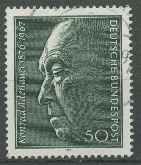 Bund Konrad Adenauer Gestempelt Briefmarken Dr Rohde