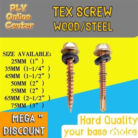 Text Screw For Metal Steel And Wood Per Box Shopee Philippines