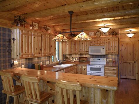 Knotty Pine Cabinets Google Search Log Home Kitchens Cabin