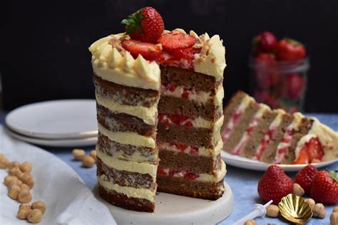 Recette Naked Cake Noisette Pamplemousse Fraise