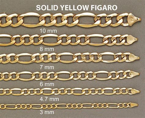 14K Gold Chain - Solid Figaro Chain – FrostNYC