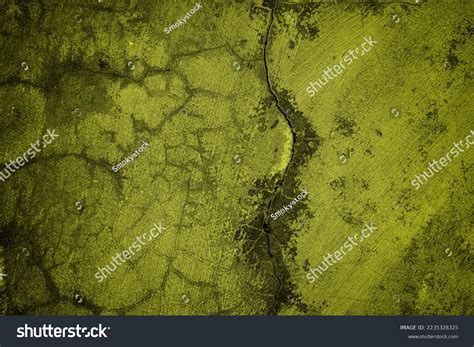 Yellow Textured Wall Background Dark Side Stock Photo