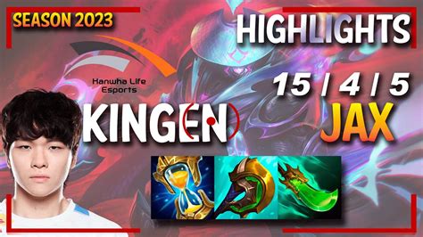 Hle Kingen Jax Top Highlights Kr Ranked Youtube