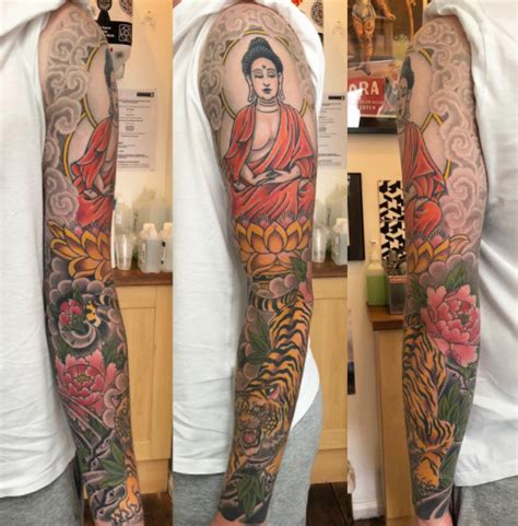 100 Creative And Magnificent Tattoos Ideas Of Buddha On Full Sleeve - Psycho Tats