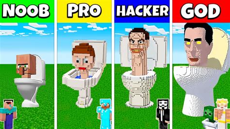 Skibidi Toilet All Characters Collection Noob Vs Pro Vs Hacker Vs God