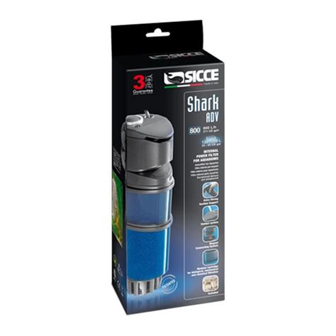 Sicce Shark Adv Internal Power Filter 800 The Fish Room