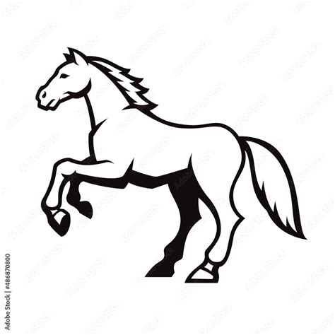 Mustang Vector Logo Stock Vector | Adobe Stock