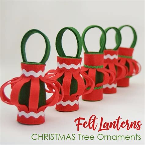 DIY Christmas Felt Lantern Ornaments - AppleGreen Cottage