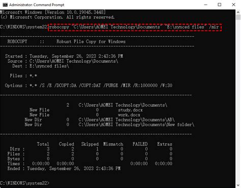 Robocopy One Way Sync Vollständige Anleitung kostenlose Alternative