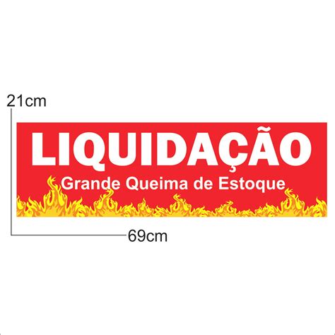 Adesivo de Vitrine Liquidação Grande Queima de Estoque Elo7