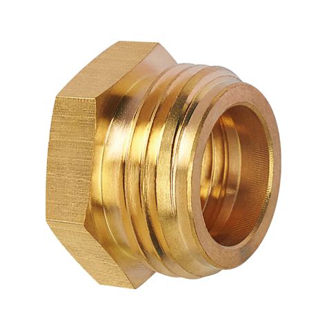 Snapklik JUWO 3 4 Male GHT X 1 2 NPT Female Connector Brass