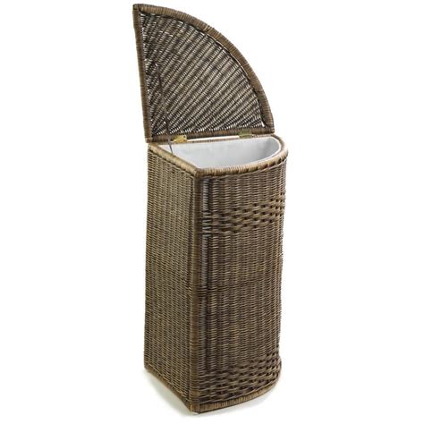 Wicker Corner Laundry Hamper The Basket Lady