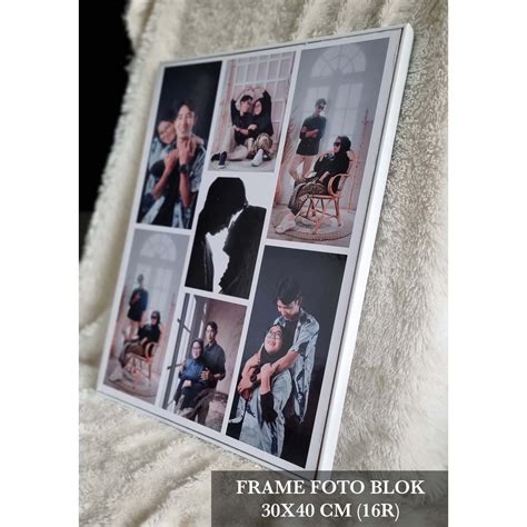 Jual Cetak Foto Bingkai Ukuran R X Cm Laminasi Frame Foto Block