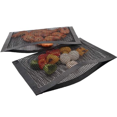 Bbq Mesh Grill Bags Reusable Grilling Pouches For Charcoal Gas